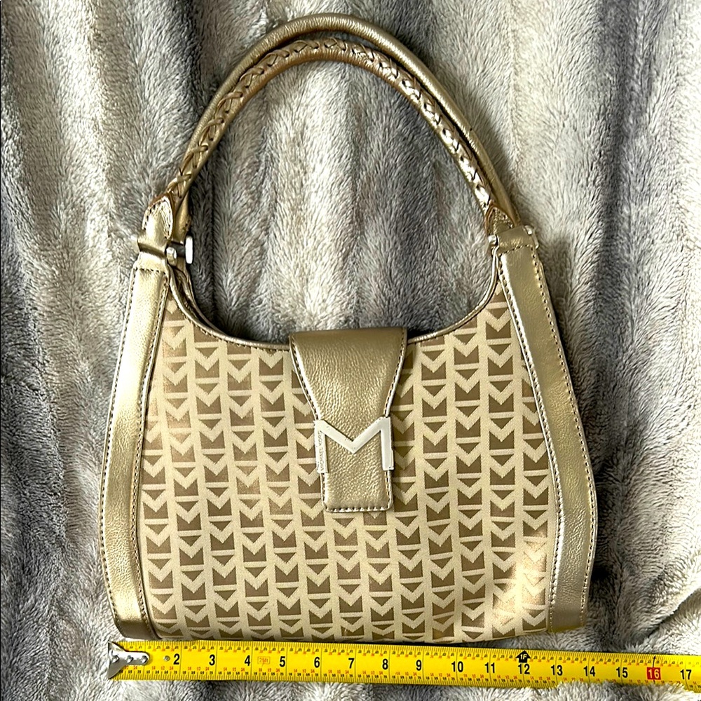 MICHAEL Michael Kors Gold and Tan Shoulder Bag